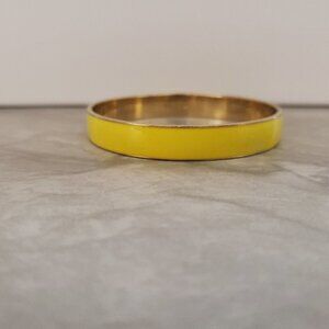 💛 Vintage 1990s 90s J.Crew Yellow Enamal Skinny Bangle Bracelet 💛